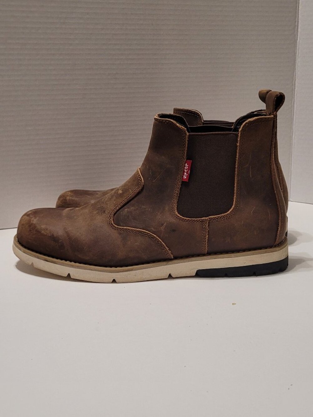 LEVIS HI BOOTS SPORT FASHION SNEAKER MEN SHOES Brown SIZE 10
